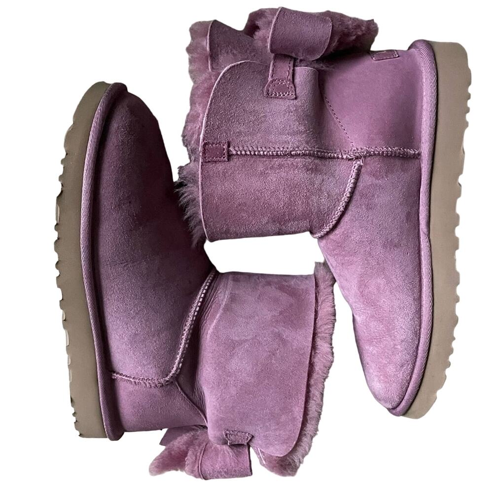 Ugg Bow Lilac Boots 9 - Picture 3 of 16